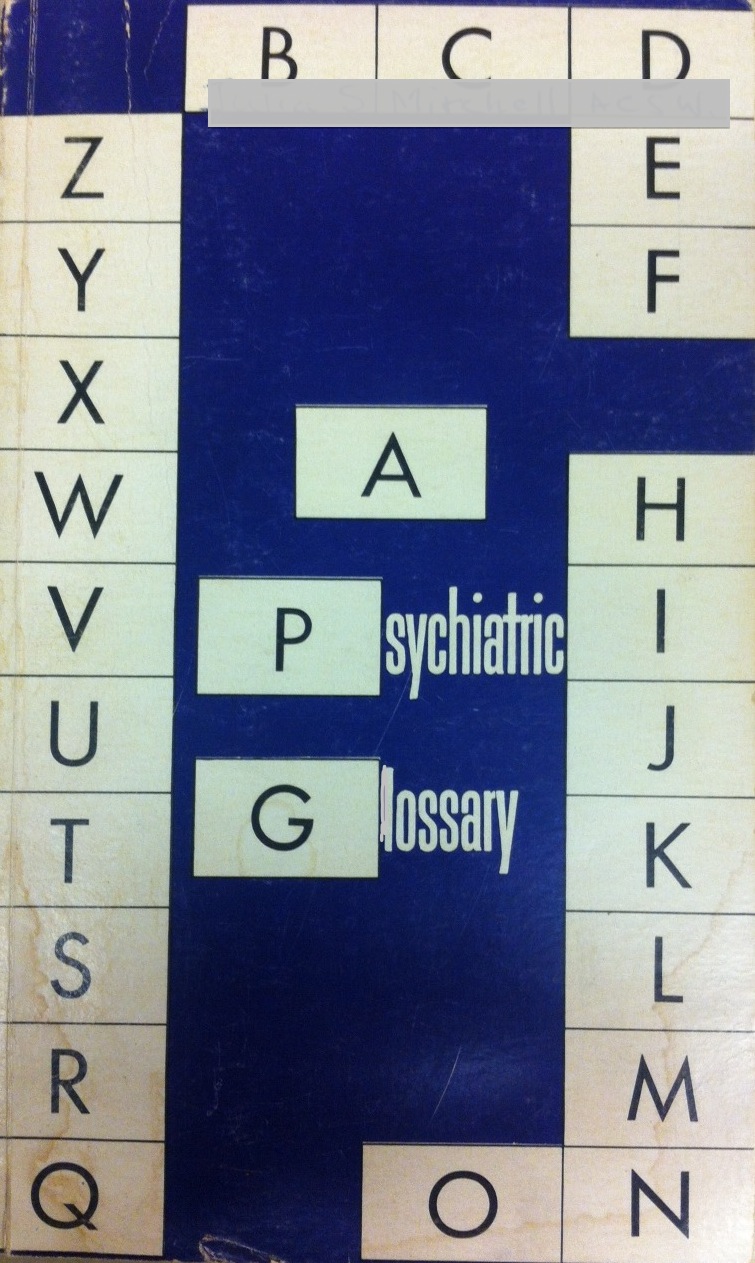 A Psychiatric Glossary Cover