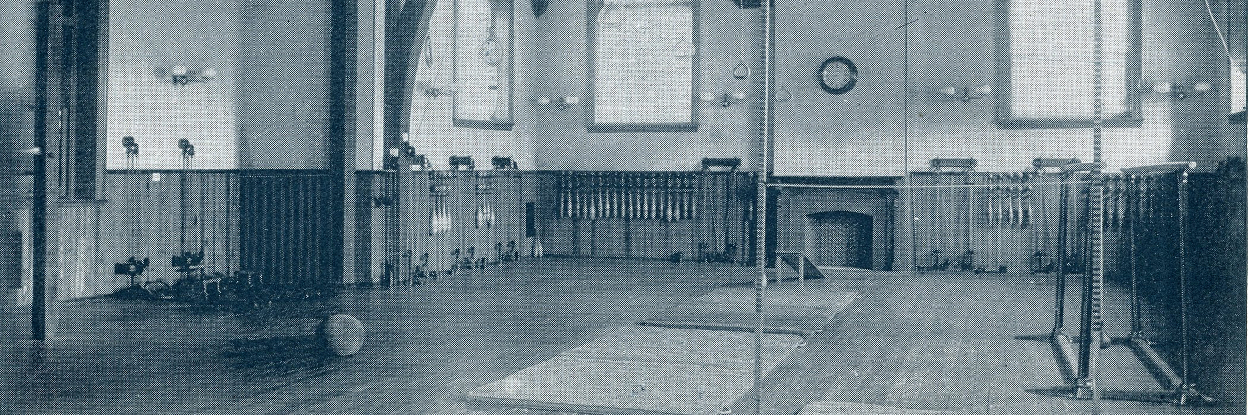 Photograph of the asylum's gymnasium