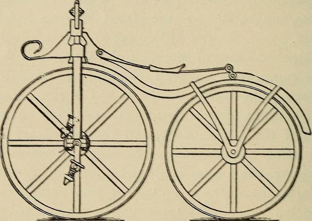 drawing of velocipede