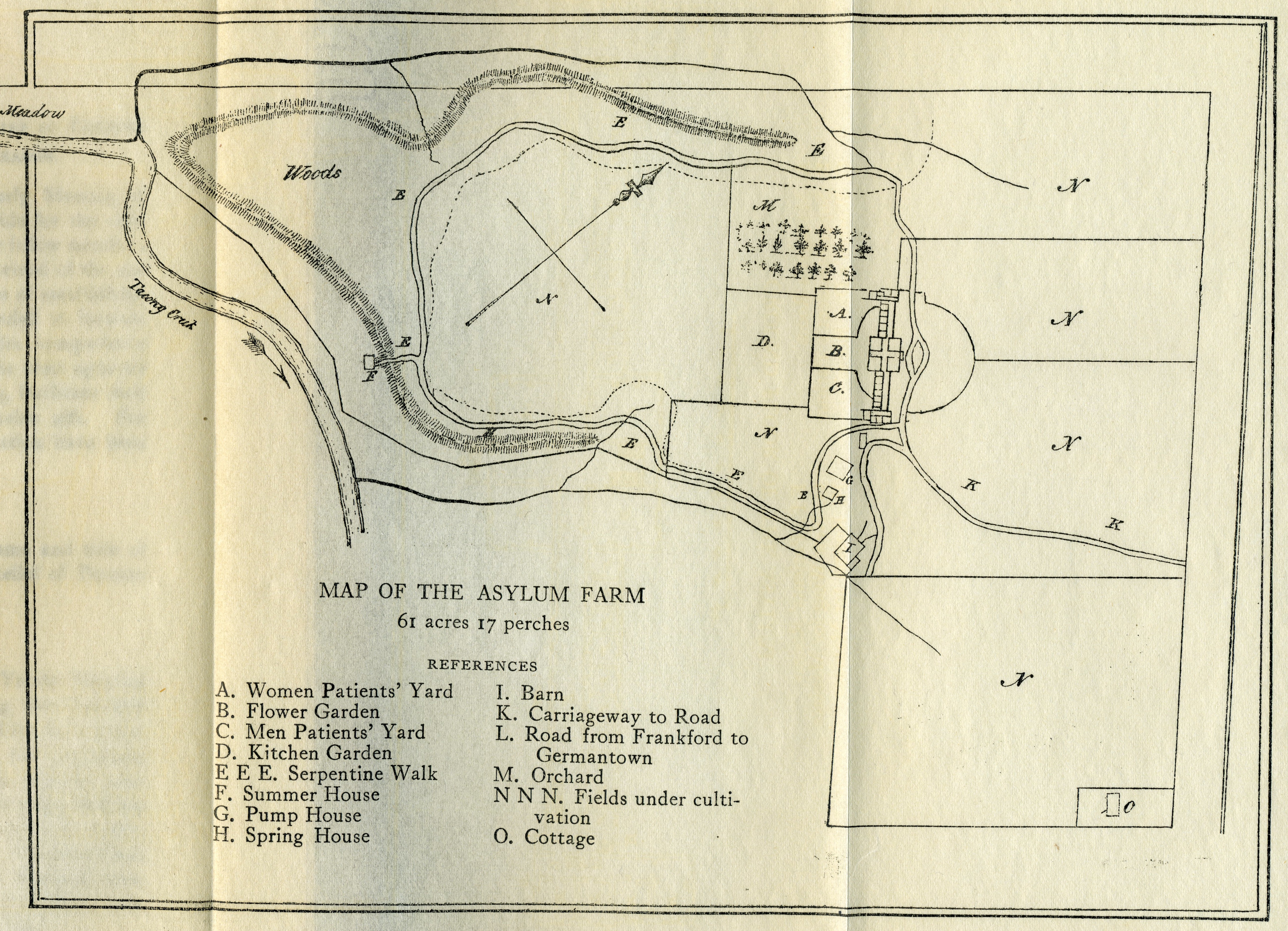 Map of Friends Asylum Farm Map of Friends Asylum Farm